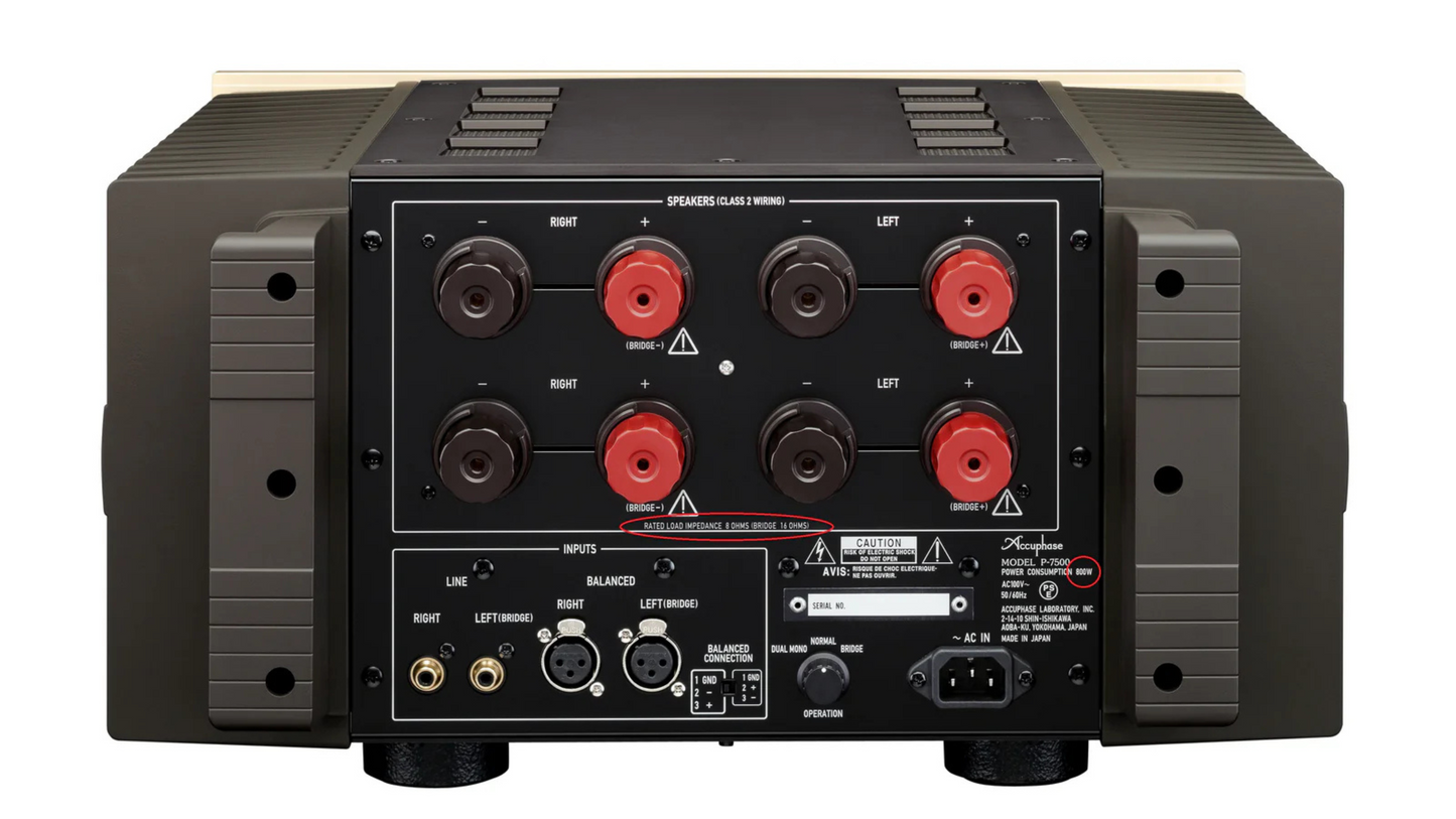 Accuphase P-7500 Stereo Power Amplifier, Luxury HiFi Dealer in Timonium Maryland