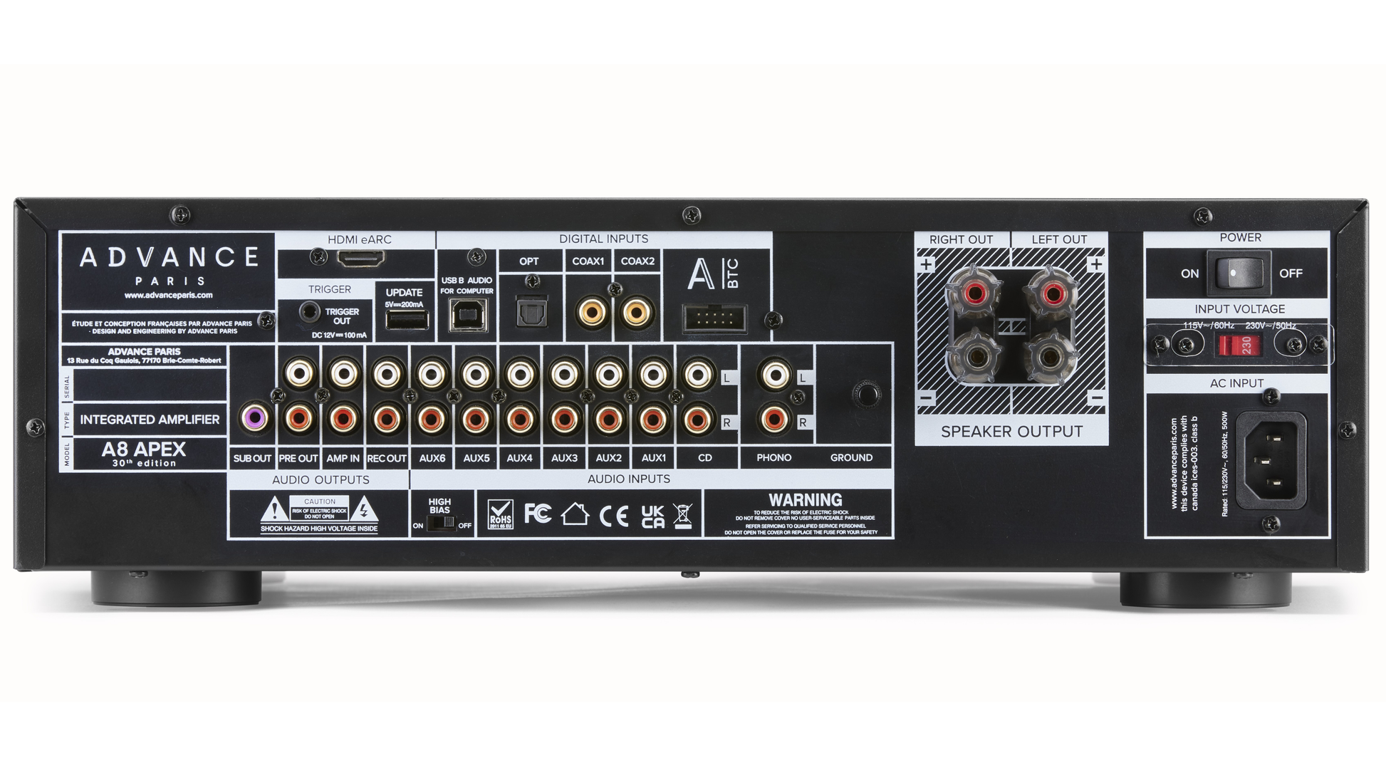 Advance Paris A8 APEX Integrated Amplifier dealer in Timonium Maryland