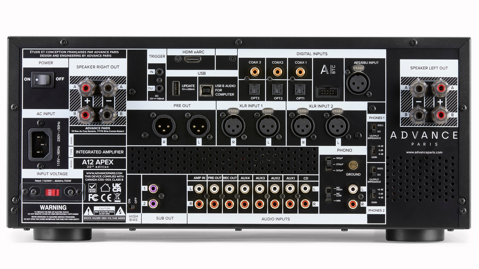 Advance Paris A12 APEX Integrated Amplifier in Timonium Maryland