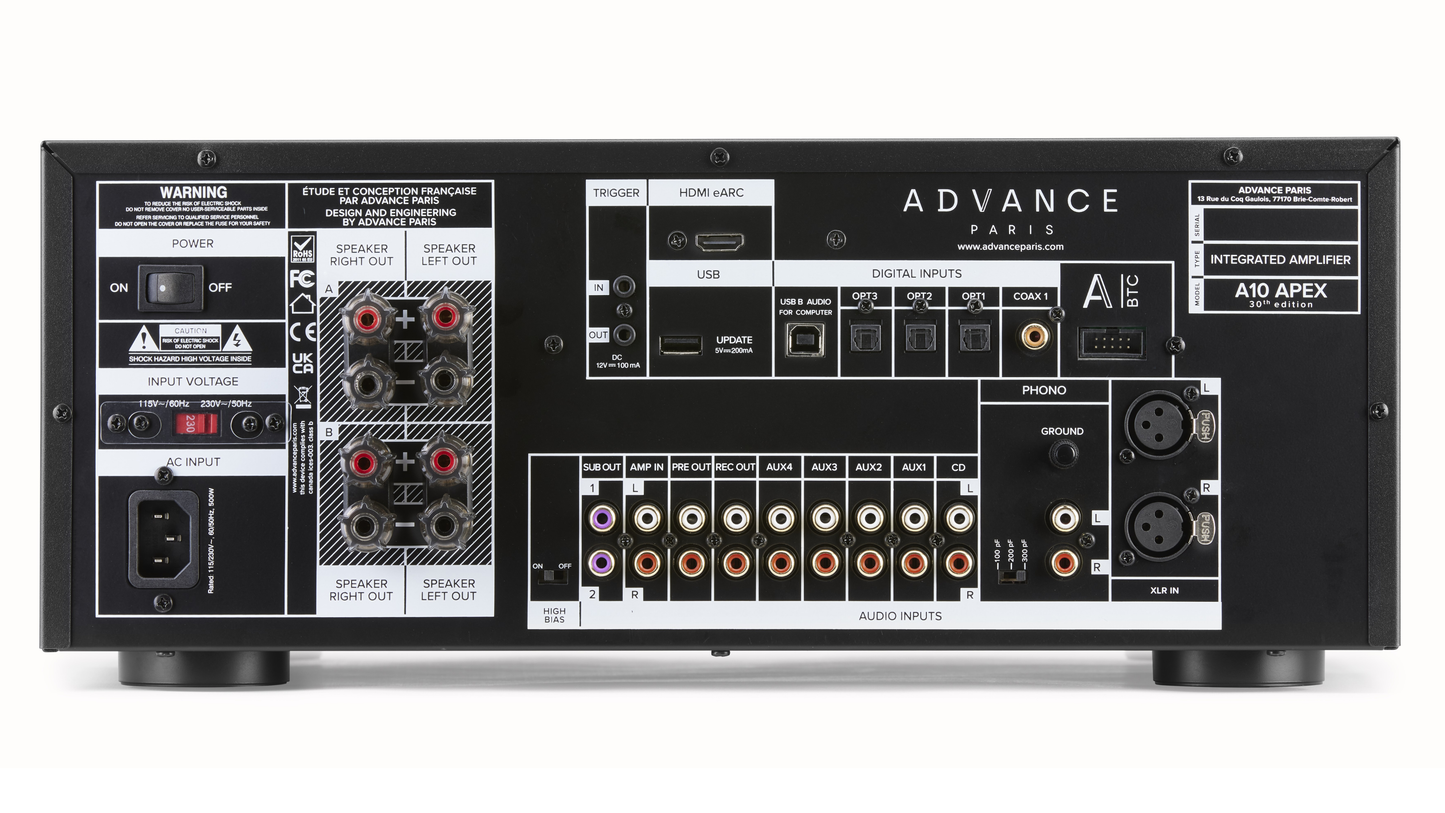 Advance Paris A10 APEX Integrated Amplifier dealer in Timonium Maryland