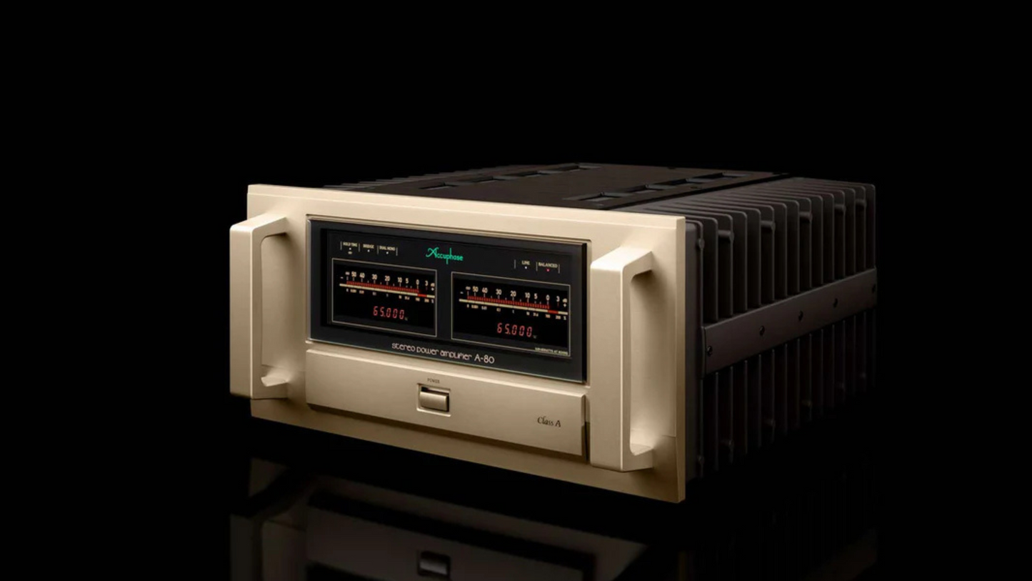 Accuphase A-80 Class-A Stereo Power Amplifier, Luxury HiFi dealer in Timonium Maryland
