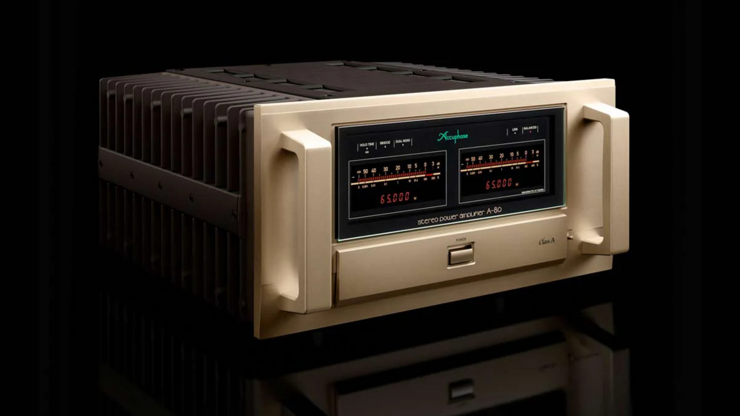 Accuphase A-80 Class-A Stereo Power Amplifier, Luxury HiFi dealer in Timonium Maryland