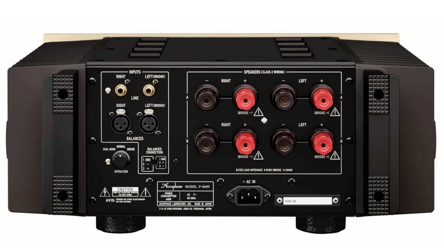 Accuphase P-4600 Stereo Power Amplifier, Luxury HiFi dealer in Tmonium Maryland