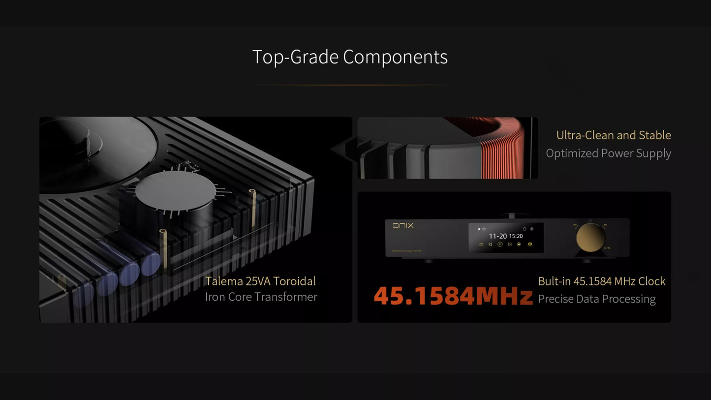 Shanling Onix Zenith XST20 SACD/CD Transport dealer in Timonium Maryland