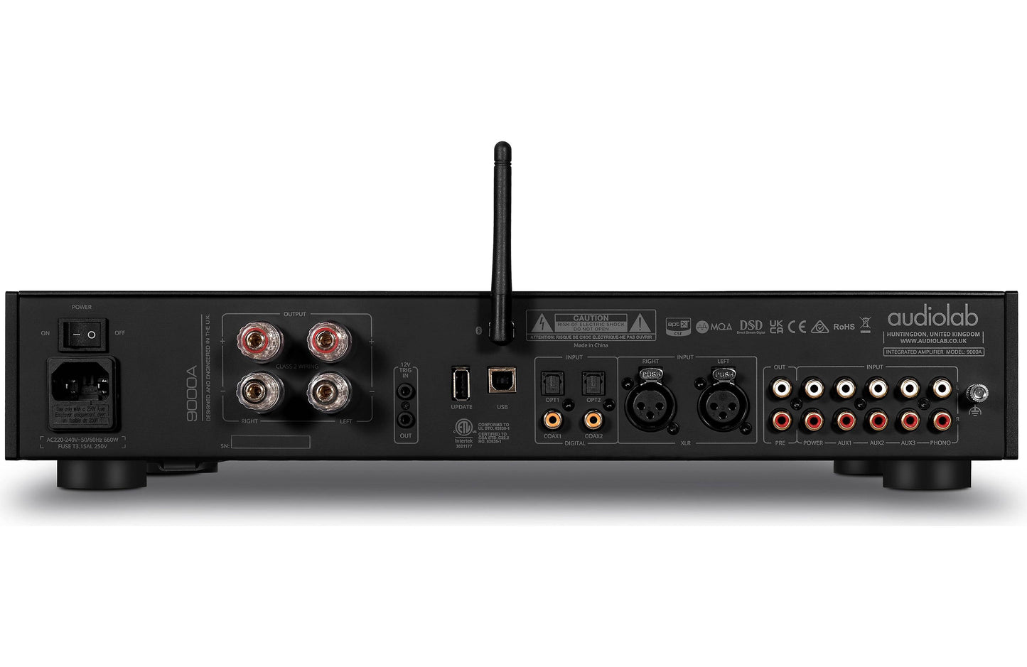 Audiolab 9000A Rear Back Input Output - US Audiolab Dealer Timonium Maryland