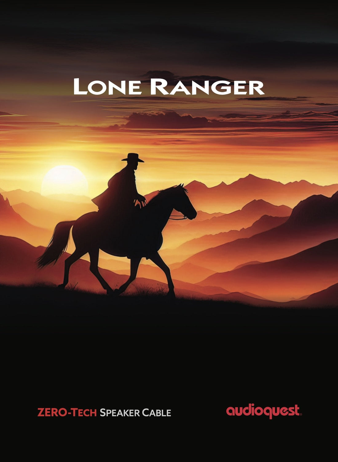 AudioQuest Lone Ranger full page advertisement.