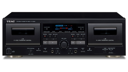 TEAC Audio W-1200 Dual Cassette Deck Black