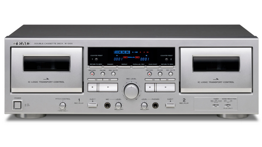 TEAC Audio W-1200 Dual Cassette Deck Silver