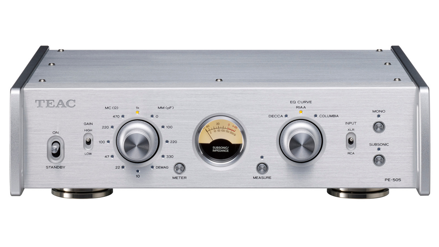 TEAC Audio PE-505 Fully-Balanced Phono Amplifier Silver