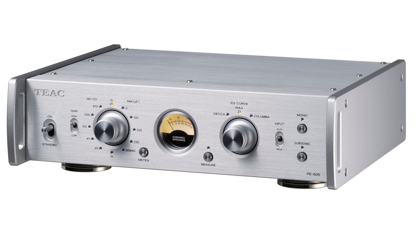 TEAC Audio PE-505 Fully-Balanced Phono Amplifier Silver