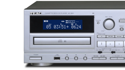 TEAC Audio AD-850-SE Cassette Deck CD Player Silver