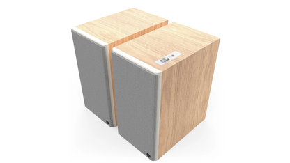Klipsch The Nines II Powered Stereo Speakers with HDMI ARC, Built-In Phono Preamp, and Bluetooth — Pair