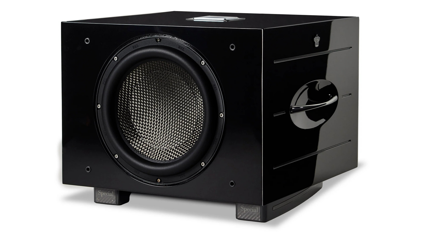 REL  Carbon Special Black Label, Hi End Subwoofer Dealer in Timonium Maryland 