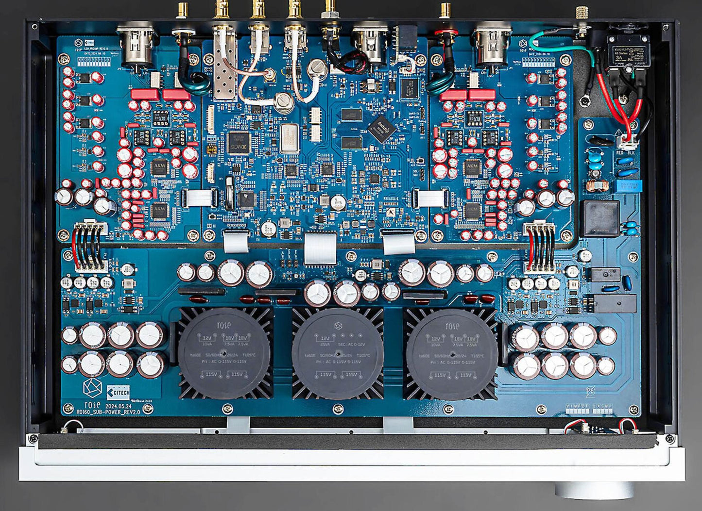 HiFi ROSE RD160 Build Inside Boards