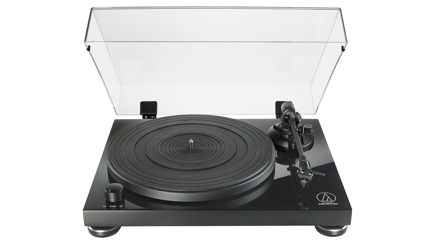 Audio-Technica AT-LPW50PB Fully Manual Belt-Drive Turntable — Piano Black