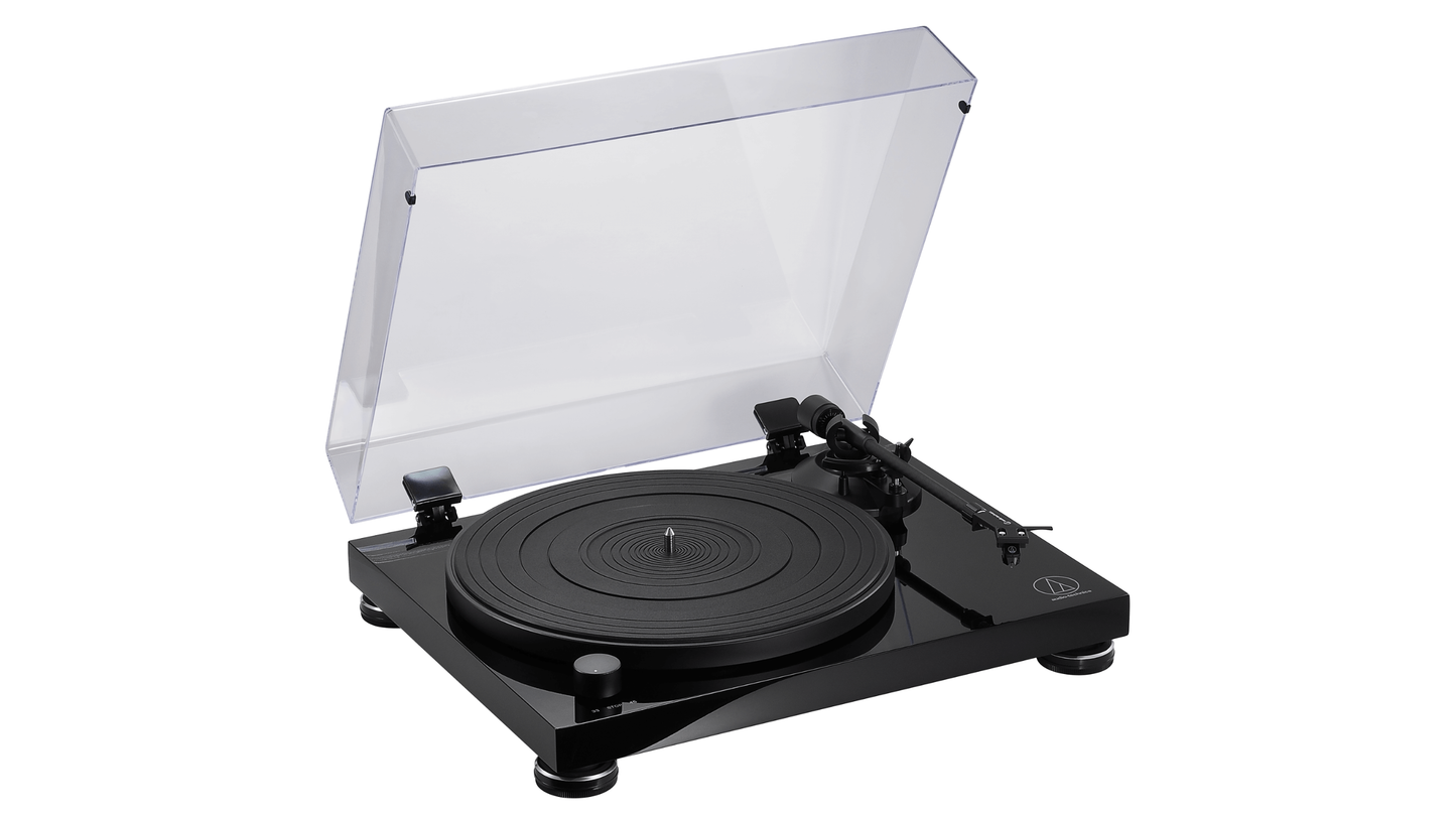 Audio-Technica AT-LPW50PB Fully Manual Belt-Drive Turntable — Piano Black