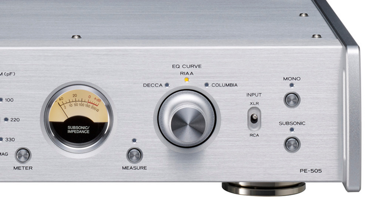 TEAC Audio PE-505 Fully-Balanced Phono Amplifier Silver