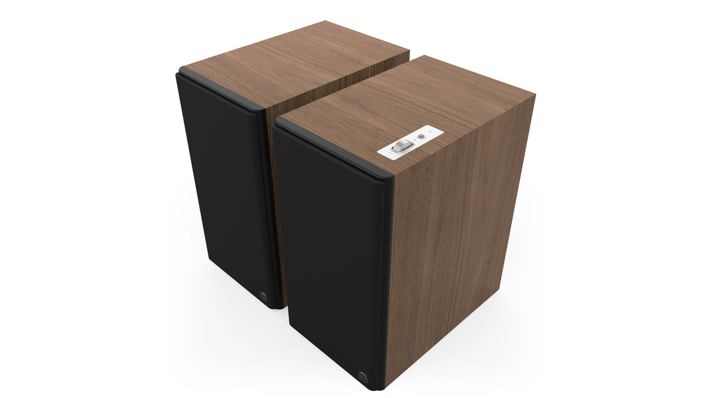 Klipsch The Nines II Powered Stereo Speakers with HDMI ARC, Built-In Phono Preamp, and Bluetooth — Pair