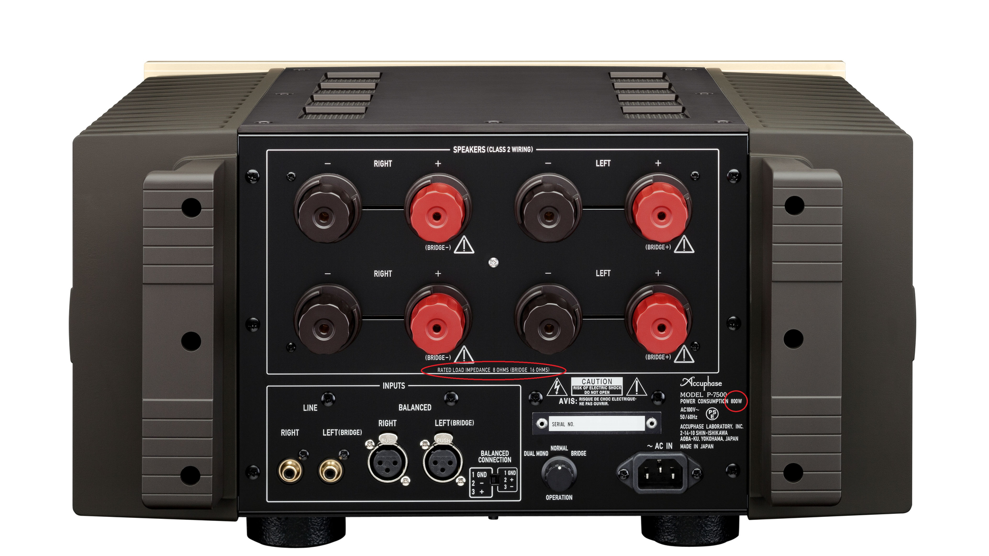 Accuphase P-7500, hi end Stereo Power Amplifier dealer in TImonium Maryland 