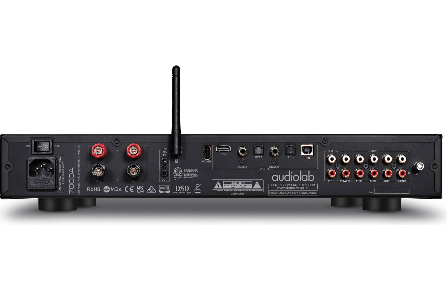 Audiolab 7000A Rear Back Input Output