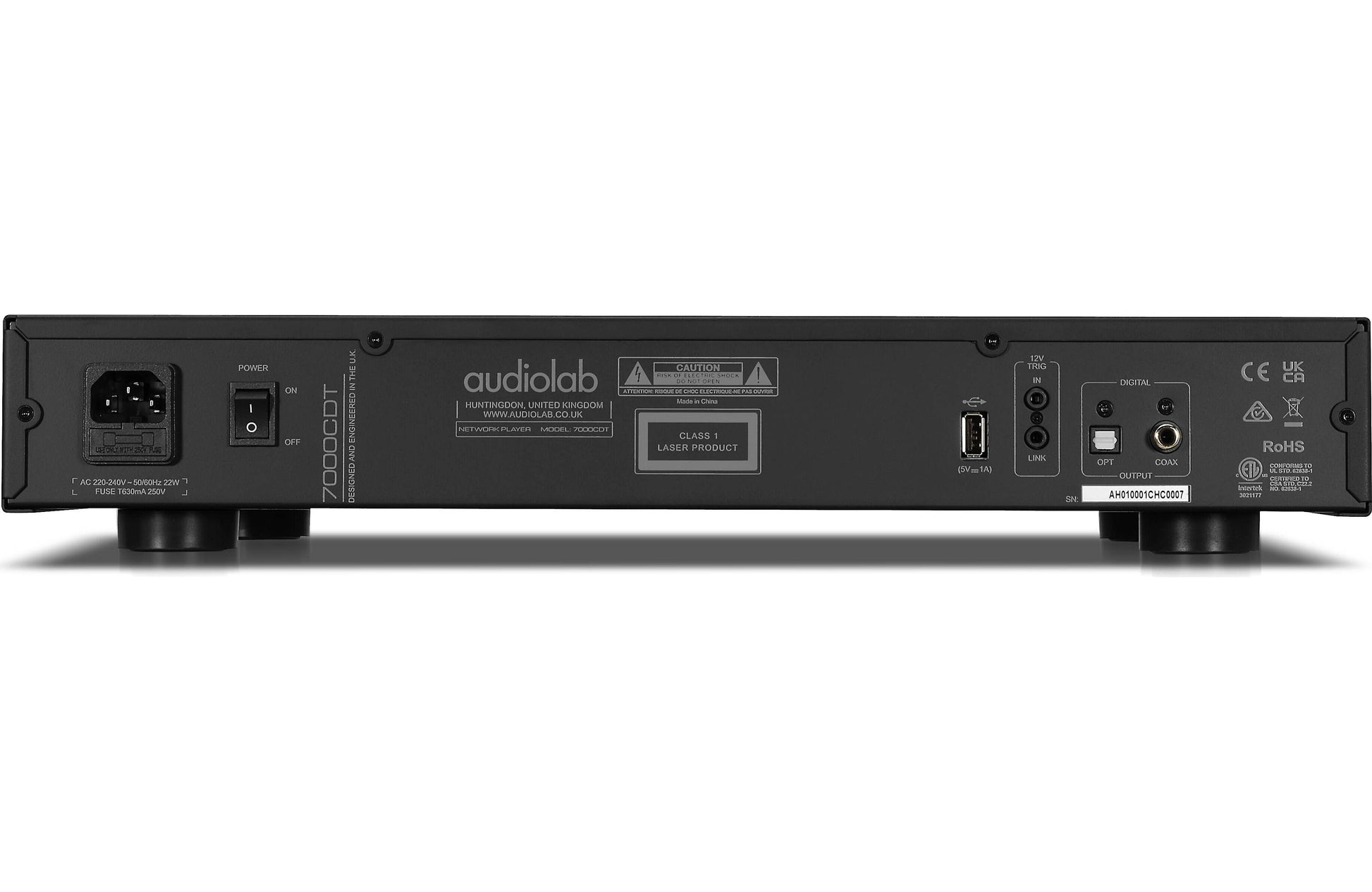 Audiolab 7000CDT Rear Back Input Output