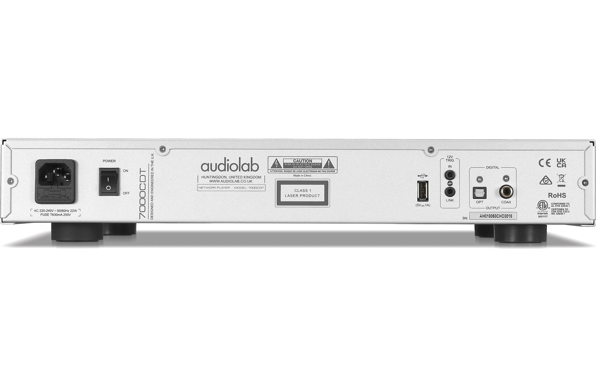 Audiolab 7000CDT Rear Back Input Output