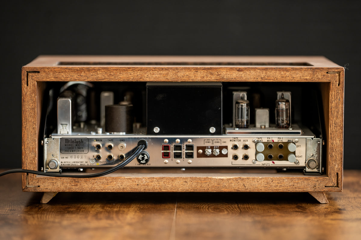 McIntosh MX110Z Stereo Tube Tuner Preamplifier with Wood Cabinet (Used) – Vintage