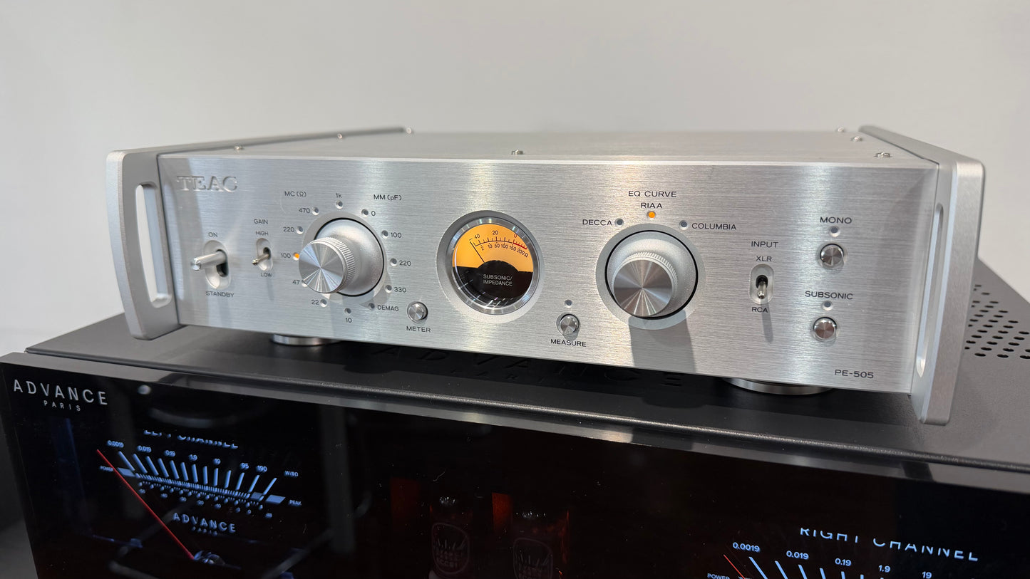 TEAC Audio PE-505 Phono Preamplifier Silver (USED)