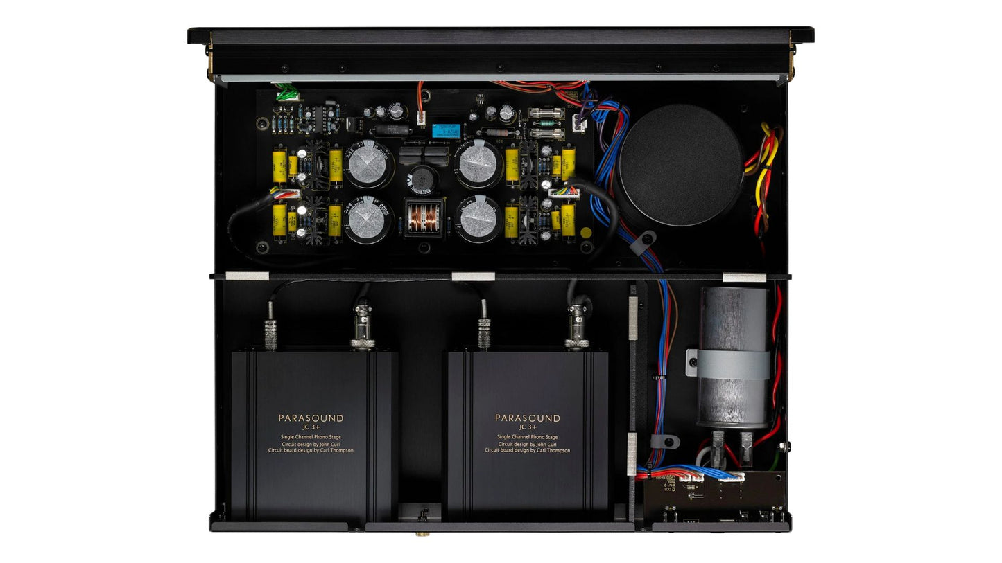 Parasound JC3+ Phono Preamplifier black_top_open