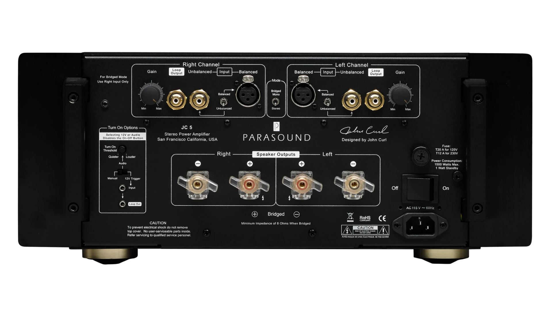 Parasound JC5 Power Amp - Thumbnail 5