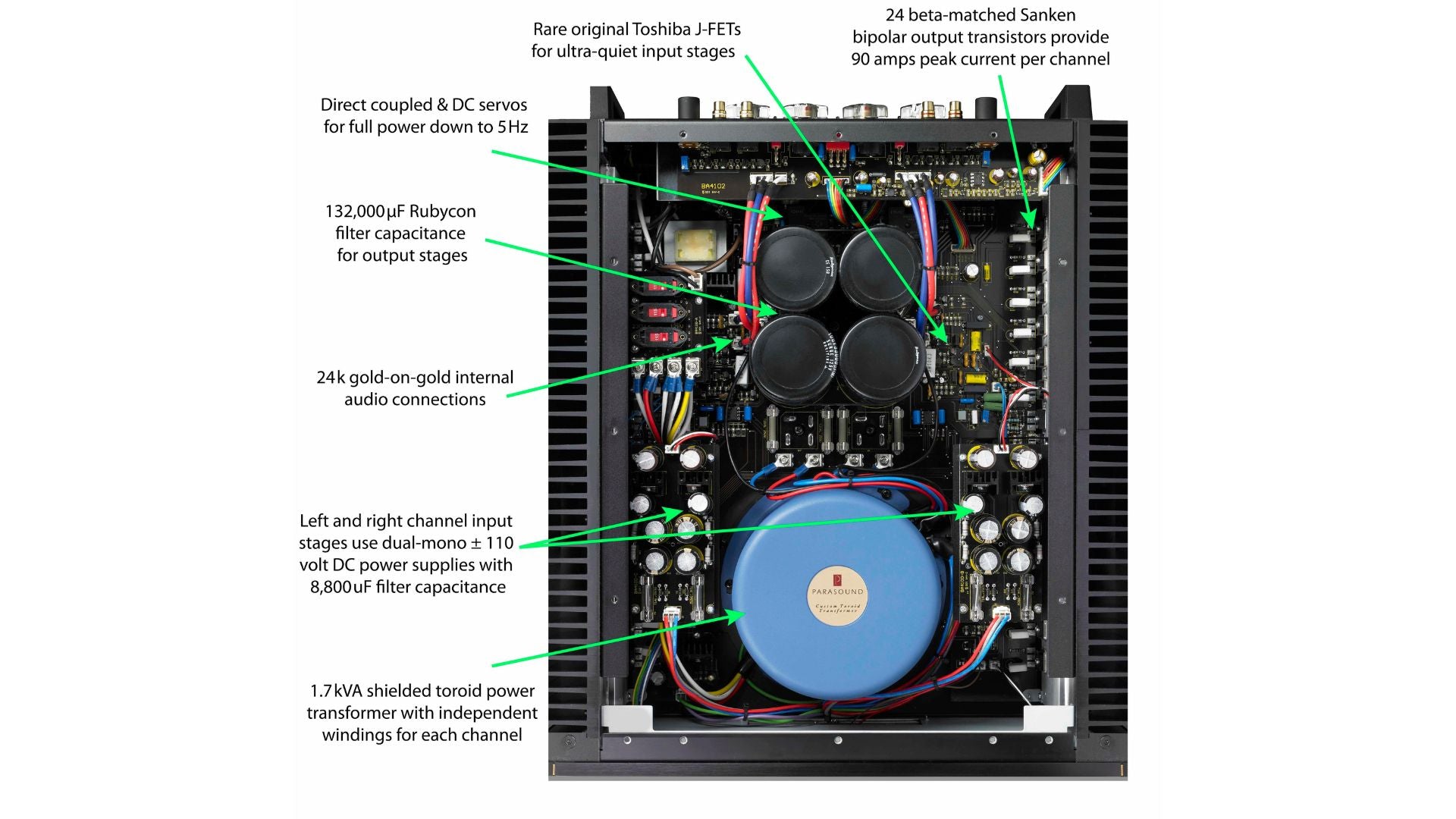 Parasound JC5 Stereo Power Amp