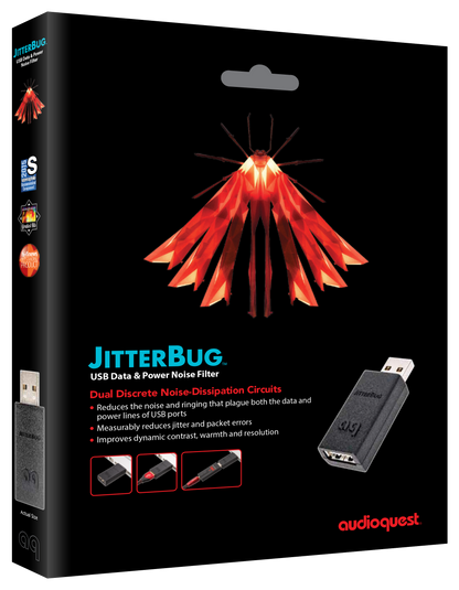 AudioQuest JitterBug FMJ USB 2.0 Data & Power Noise Filter (2 Pack)