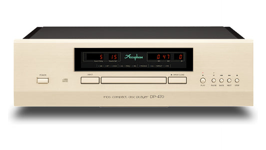 Accuphase DP-470 MDS compact disc player front panel