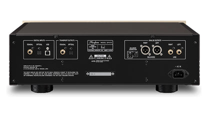 Accuphase DP-470 front panel with the disc tray open