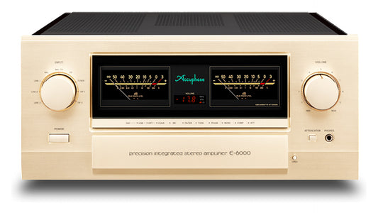 Accuphase E-6000 integrated amplifier front panel