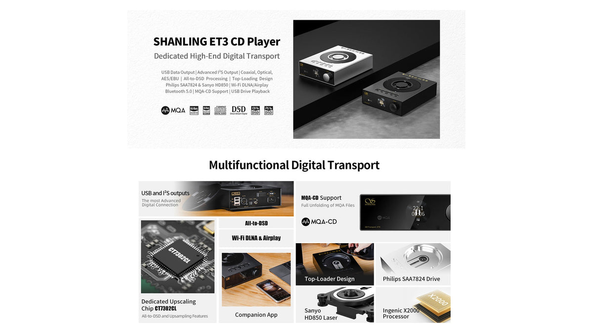 Shanling ET3 EVO CD Transport view 7