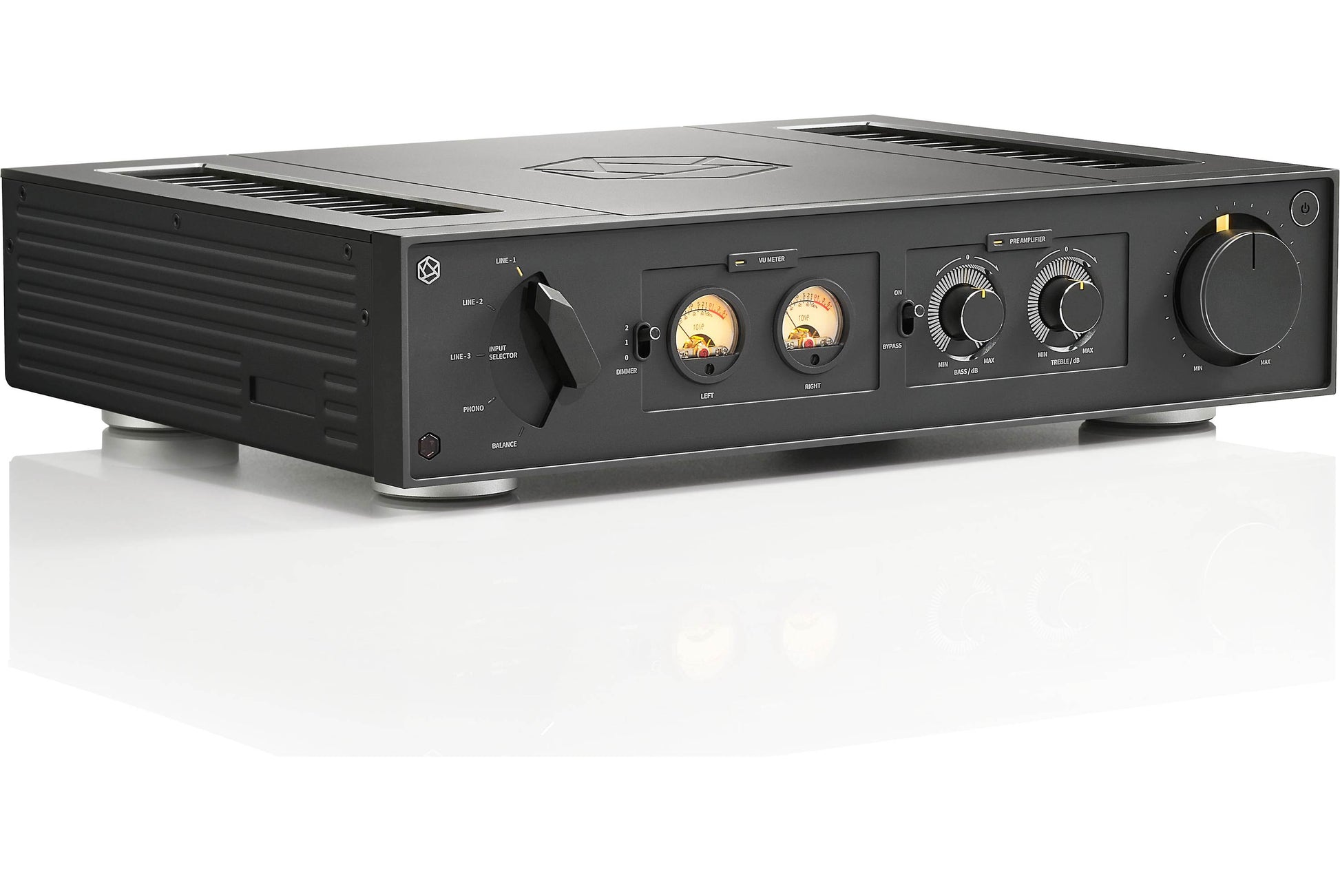 HiFi Rose RA280 Integrated amplifier Black Meters