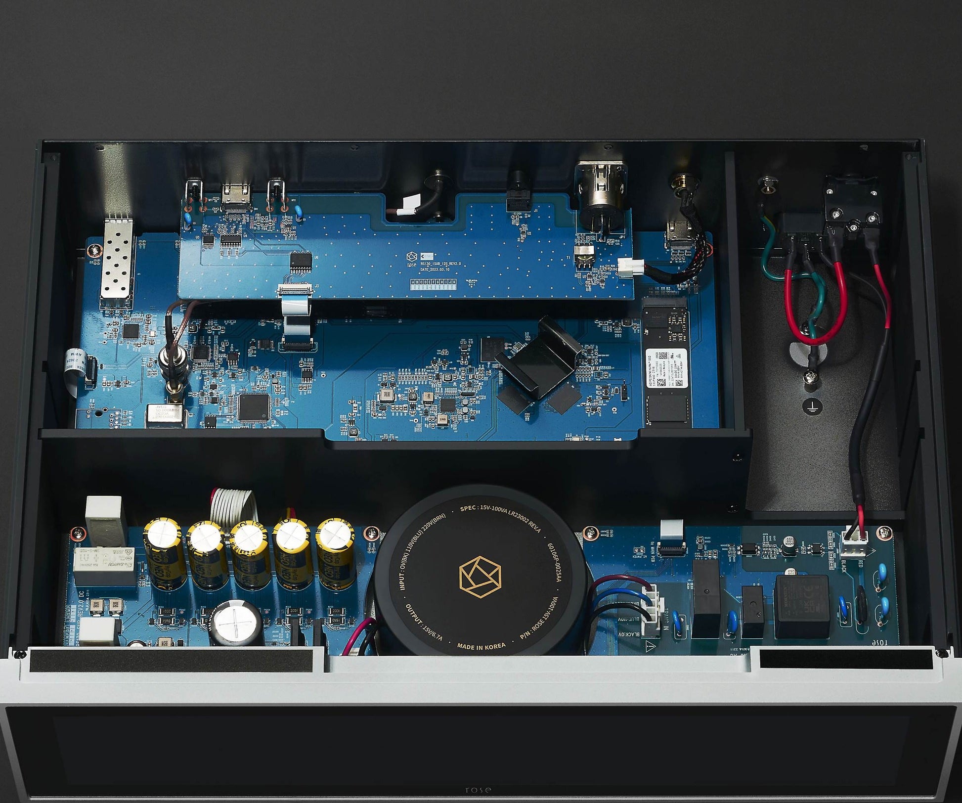 HiFi ROSE RS130 Network Streamer Inside Boards Build