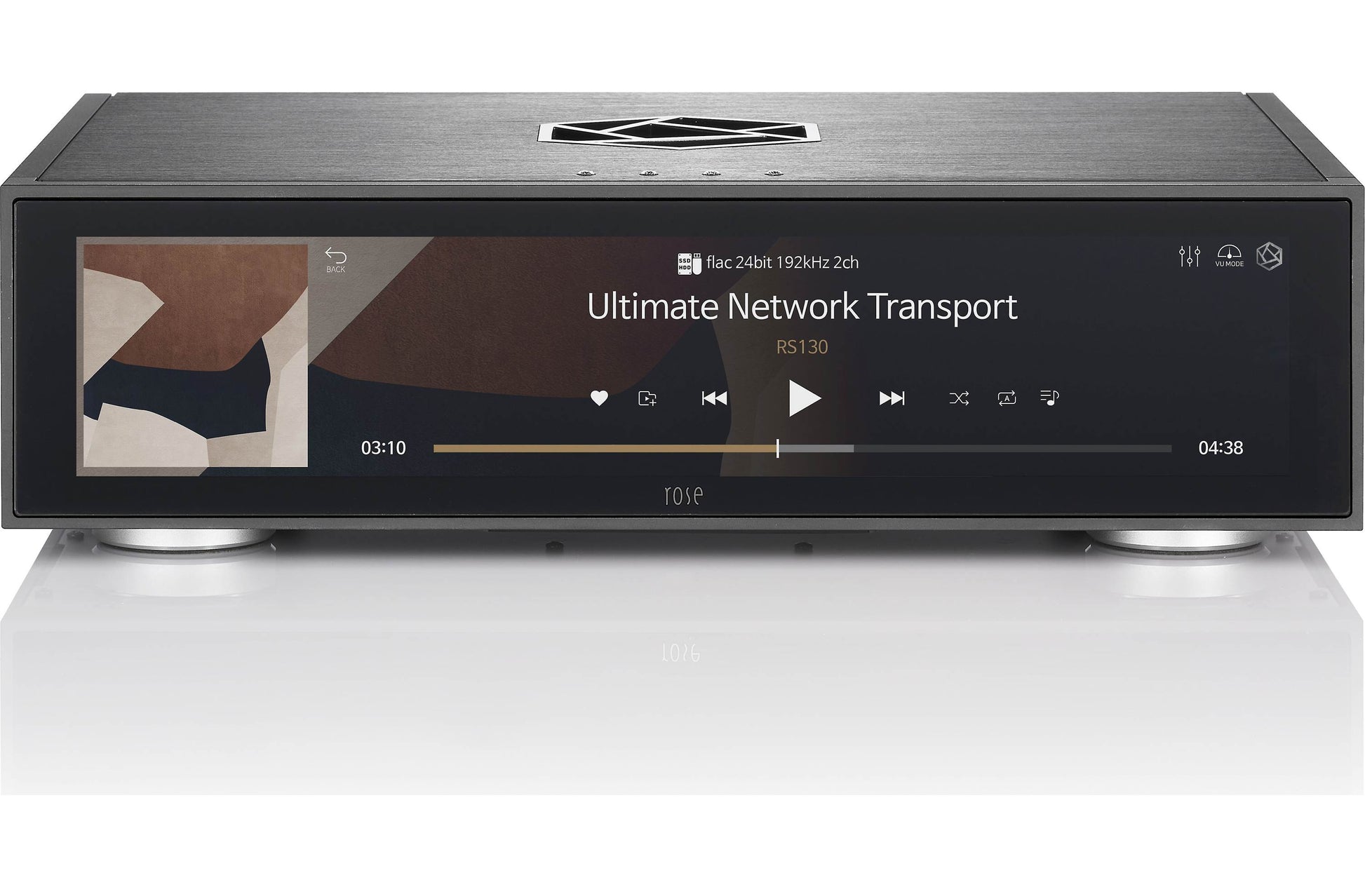 HiFi ROSE RS130 Network Streamer Black Screen Display