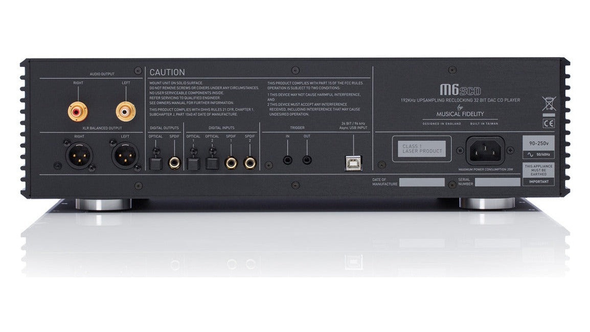 Musical Fidelity M6sCD 32 Bit DAC CD Player view 4