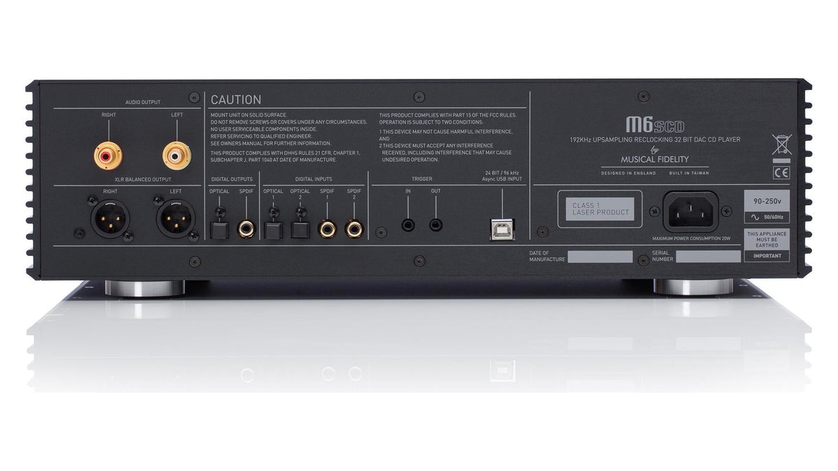 Musical Fidelity M6sCD 32 Bit DAC CD Player view 9