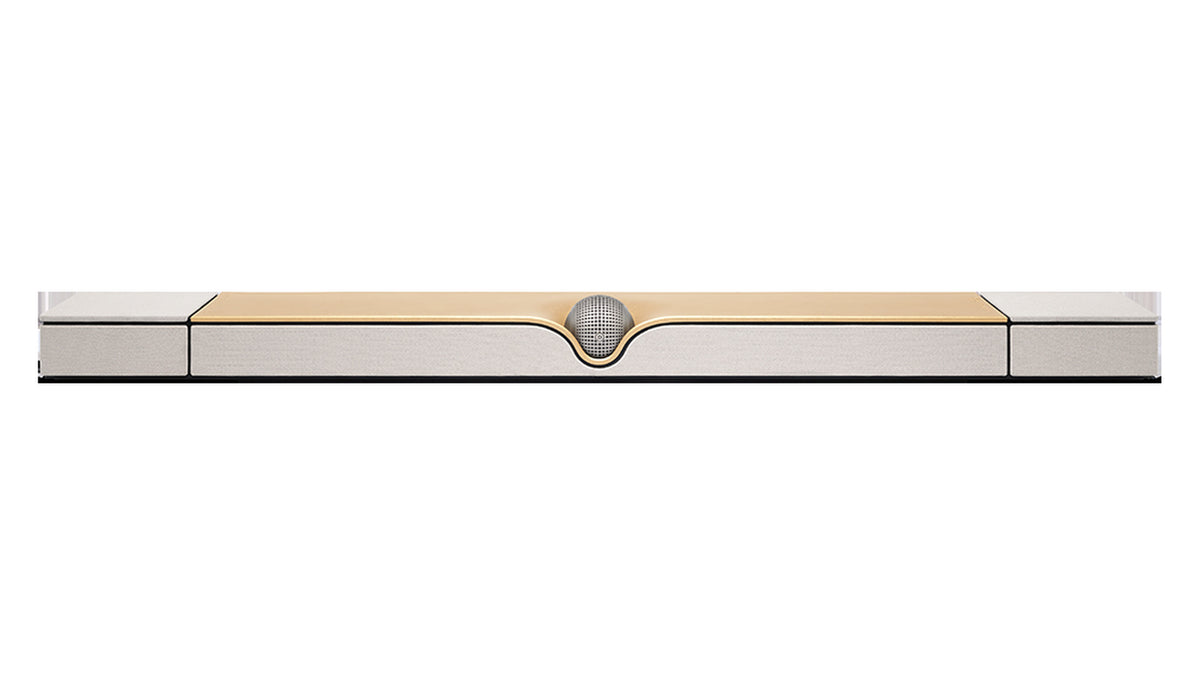 Devialet Dione Opéra de Paris with the 22 carat gold leaf plate, front view
