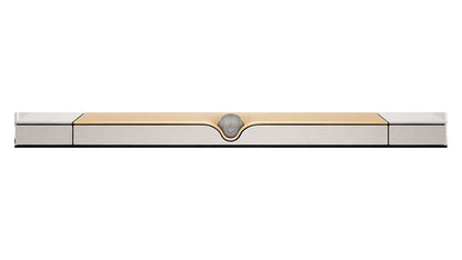 Devialet Dione Opéra de Paris with the 22 carat gold leaf plate, front view
