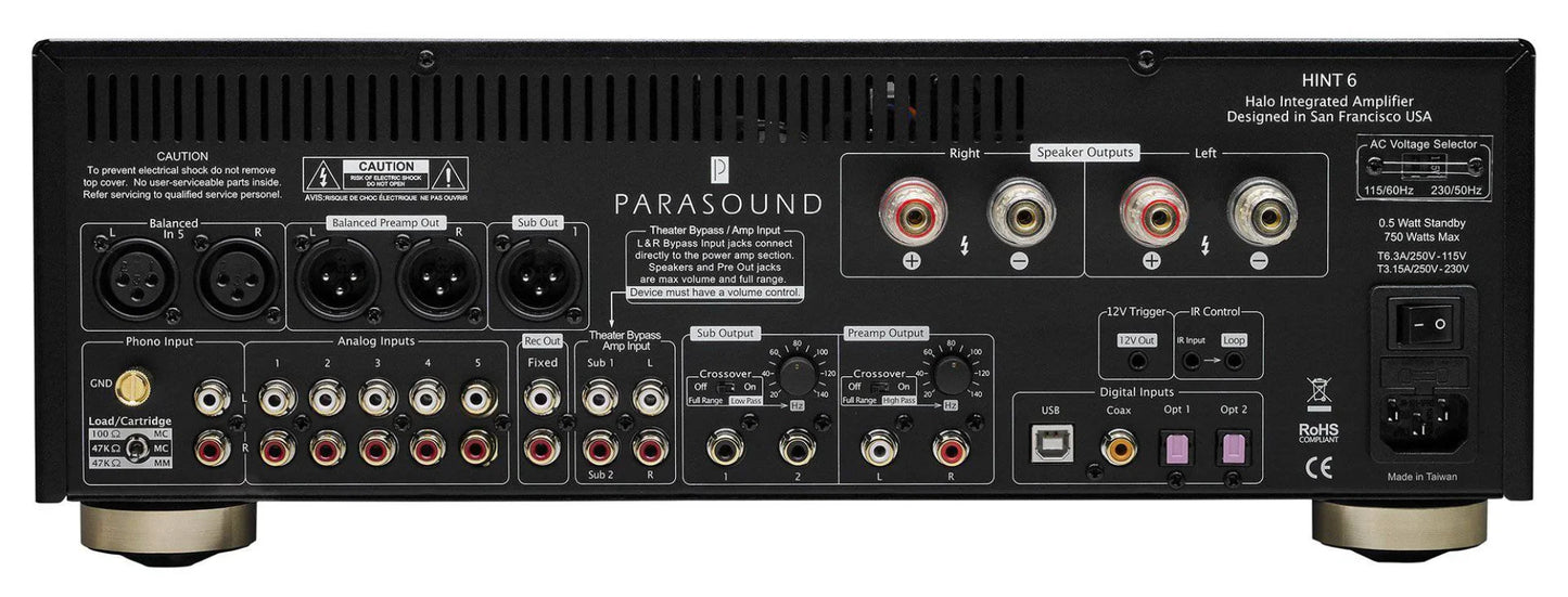 Parasound HALO HINT6 Integrated Amp Black