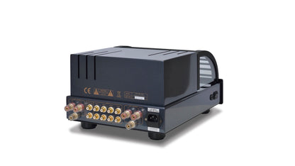 PrimaLuna EVO 100 Tube Integrated Amplifier in black, angled view