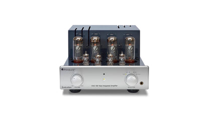 PrimaLuna EVO 100 Tube Integrated Amplifier in silver, front no cover view
