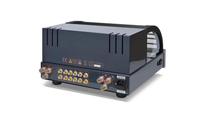 PrimaLuna EVO 200 Tube Integrated Amplifier in silver, angled view