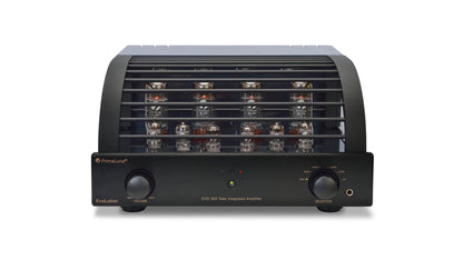 PrimaLuna EVO 300 Tube Integrated Amplifier in black, front view