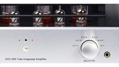 PrimaLuna EVO 400 Tube Integrated Amplifier, connections view