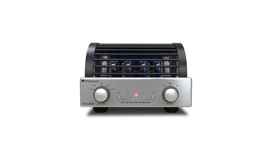 PrimaLuna EVO 100 Tube Phonostage V2 in silver, front view